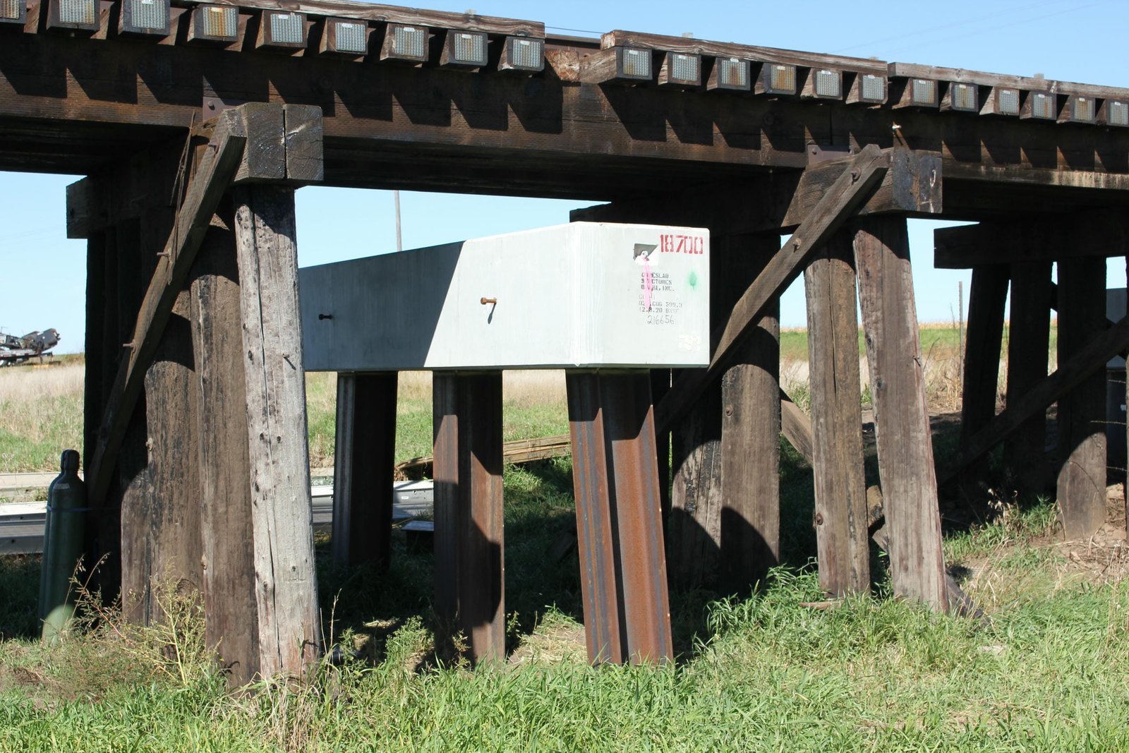 Replacement bridge under construction